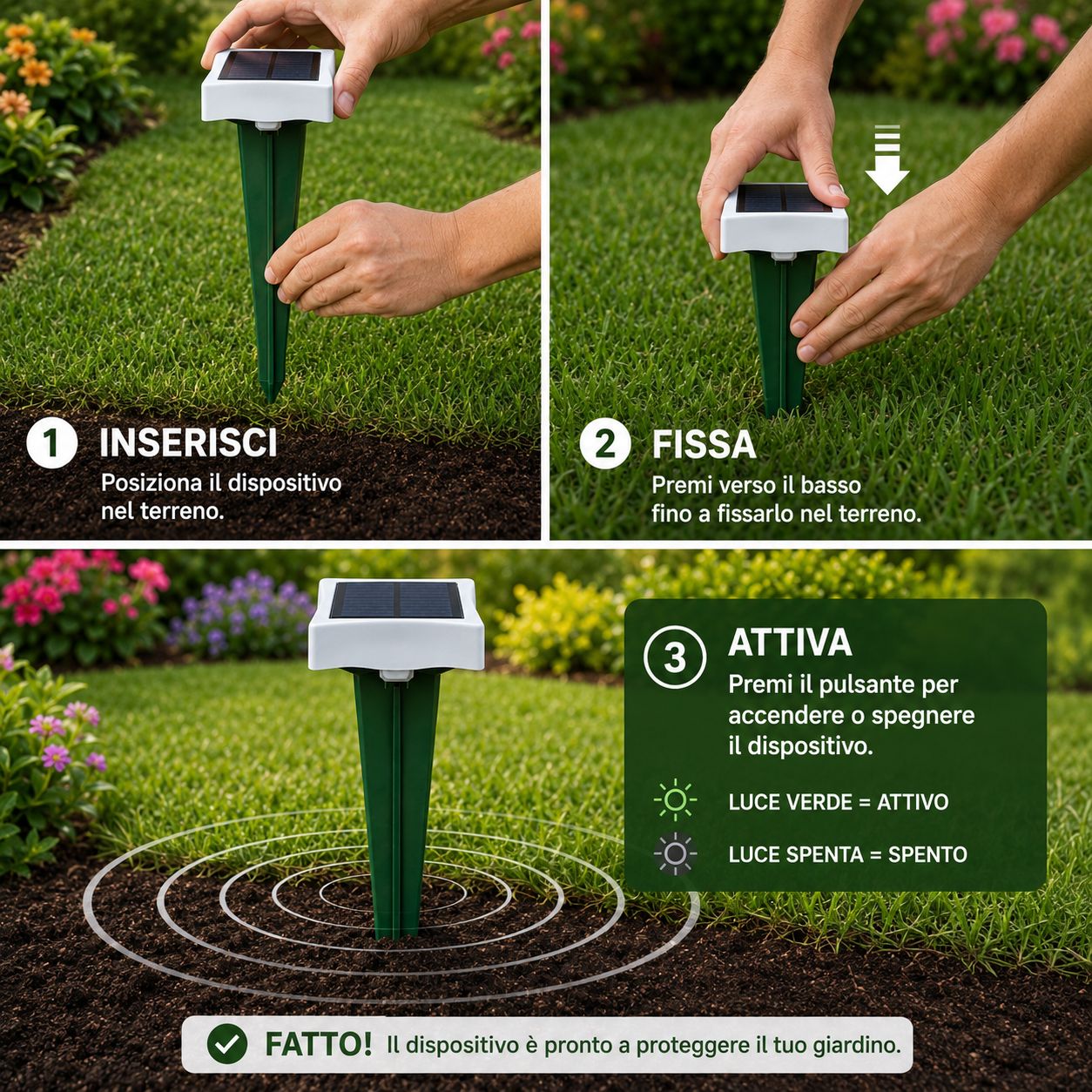 Installazione facile repellente